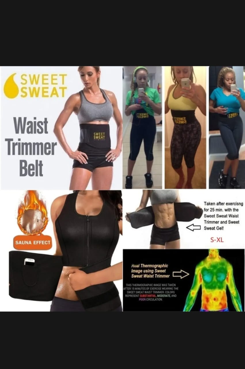Sweet Sweat Waist Trimmer Belt – Slimming & Fitness Support Belt