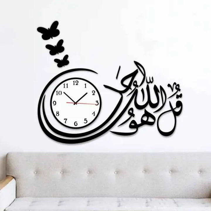 Premium 3D Wooden Wall Clock – DIY Modern Decor (20 Inch)