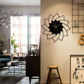 3D Wooden Floral Wall Clock – Modern Home Decor (12 Inch)