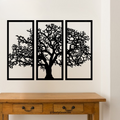 3D Wooden Tree Wall Art – Modern Home Decor (17x12 Inch)
