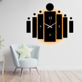 3D Wooden Tile Wall Clock – Modern Wall Decor (20 & 30 Inch)