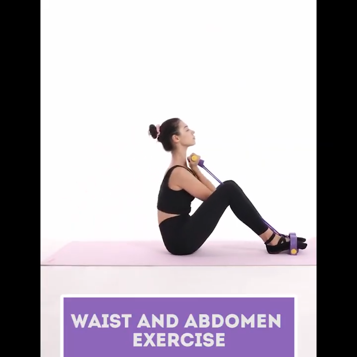 Foot Pedal Resistance Band – Tummy Trimmer & Full Body Workout Rope
