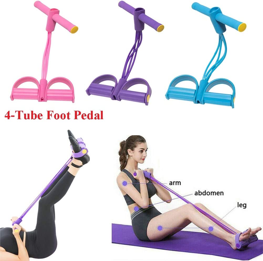 Foot Pedal Resistance Band – Tummy Trimmer & Full Body Workout Rope